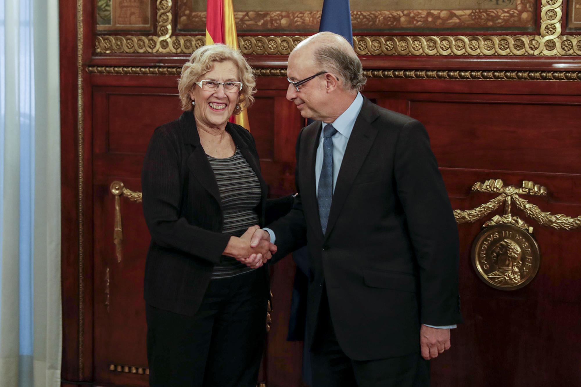 Montoro y Carmena en el Ayuntamiento de Madrid